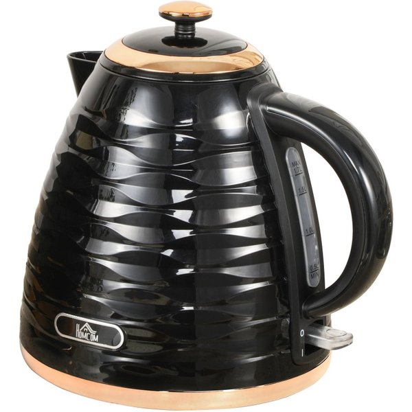 HOMCOM 3kW Rapid Boil Honeycomb Kettle - Black