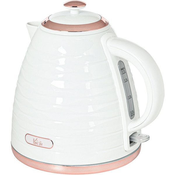 HOMCOM 3kW Schnellkoch-Wabenkessel - Creme