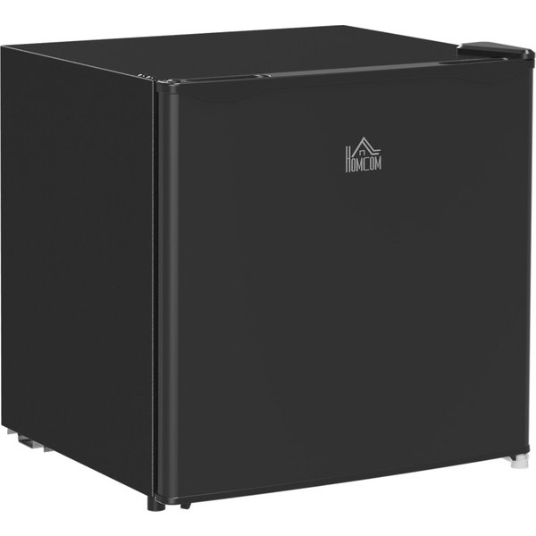 HOMCOM 46 Litre Table Top Mini Fridge, Small Fridge with Ice Box, Reversible Door, Adjustable Temperature and Legs for Bedrooms,
