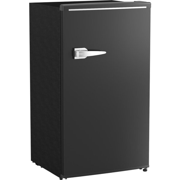 Frigorifero da incasso HOMCOM, 85L Piccolo frigorifero retrò con scomparto refrigerante, termostato regolabile, ripiani in vetro