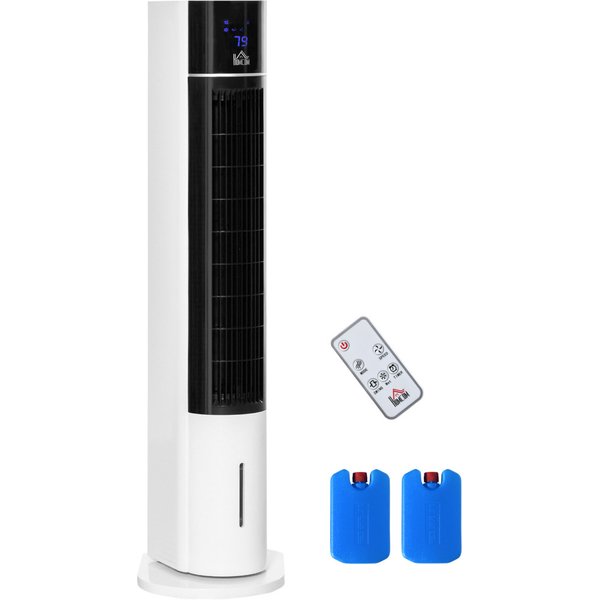 HOMCOM 3L Portable Evaporative Air Cooler - White