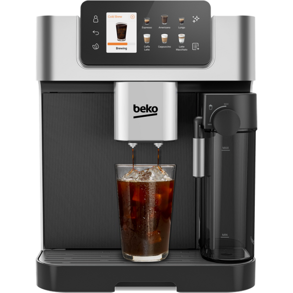 Beko CEG7348X CaffeExperto Espressomaskin med bönor till kopp, helautomatisk