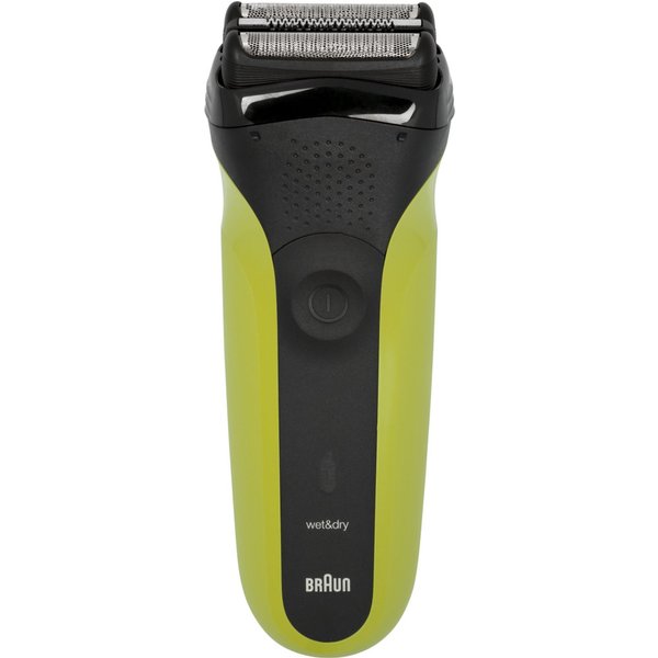 Braun Series 3 300s Elektrorasierer — Schwarz/Voltgrün