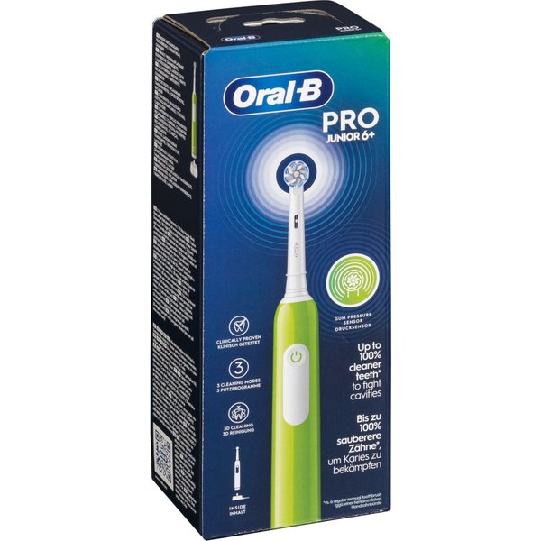 Oral-B Pro Junior 6+ 743027 Spazzolino da denti elettrico per bambini Verde