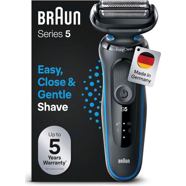 Braun 51-B1000s Foil shaver Black, Blue