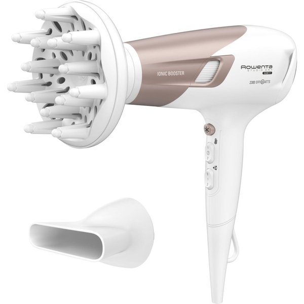 Rowenta Studio Dry CV5830 hair dryer 2300 W Beige, White