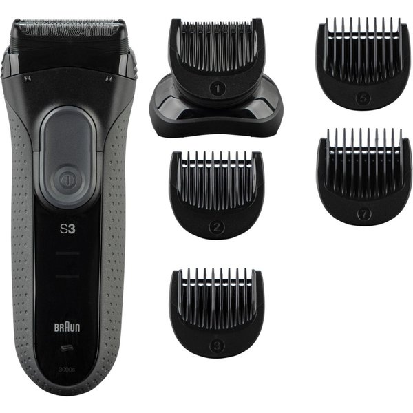 Braun 3000BT Battery 5 7 mm Wet & Dry Black, Grey