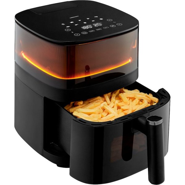 MEDION LIFE X10 XL Single 5 L 1500 W Hot air fryer Black