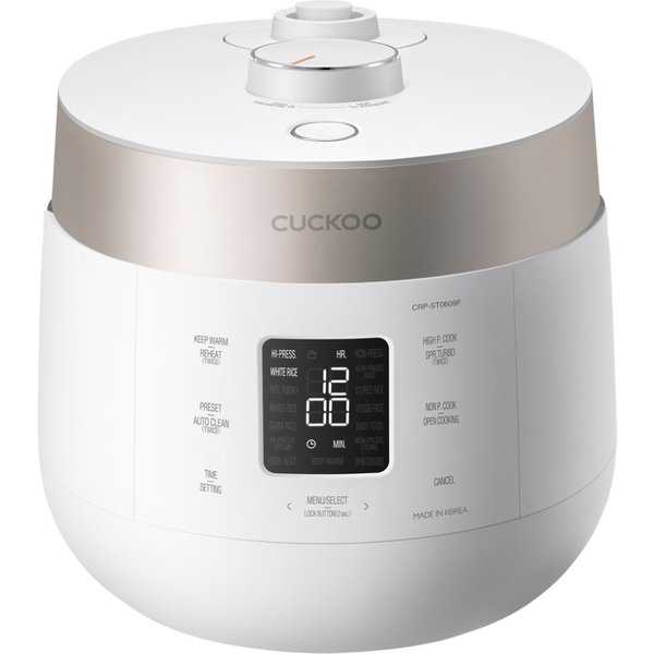 Cuckoo CRP-ST0609F cuociriso 1.08 L 880 W Champagne, Bianco