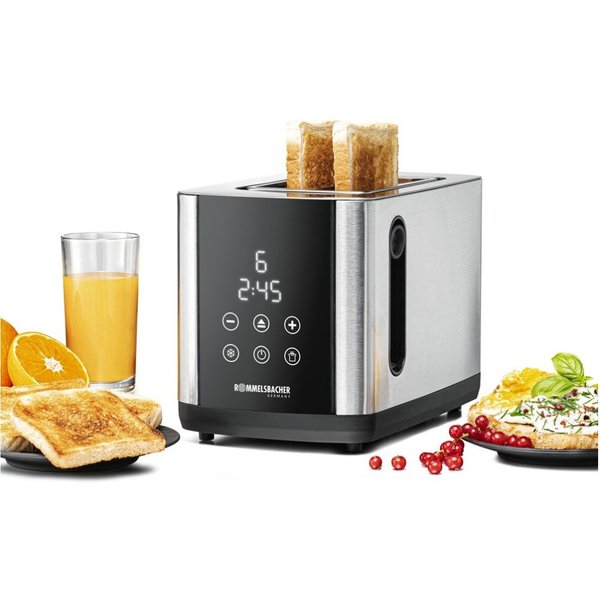 Rommelsbacher TO 850 toaster 9 2 slice(s) 850 W Black, Stainless