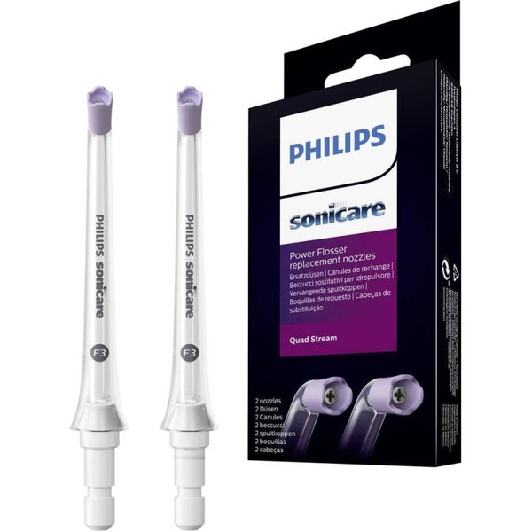 Philips Sonicare Power Flosser HX3062/00 2-pack F3 Quad Stream water