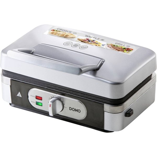 Domo DO9136C sandwich maker 1000 W Black, Silver