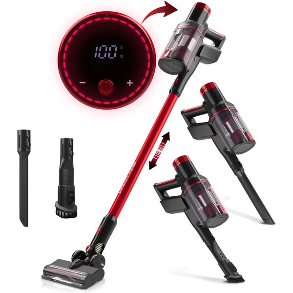 ProfiCare 331140 2-in-1 stick vacuum AC Dry HEPA Bagless 600 W Red -