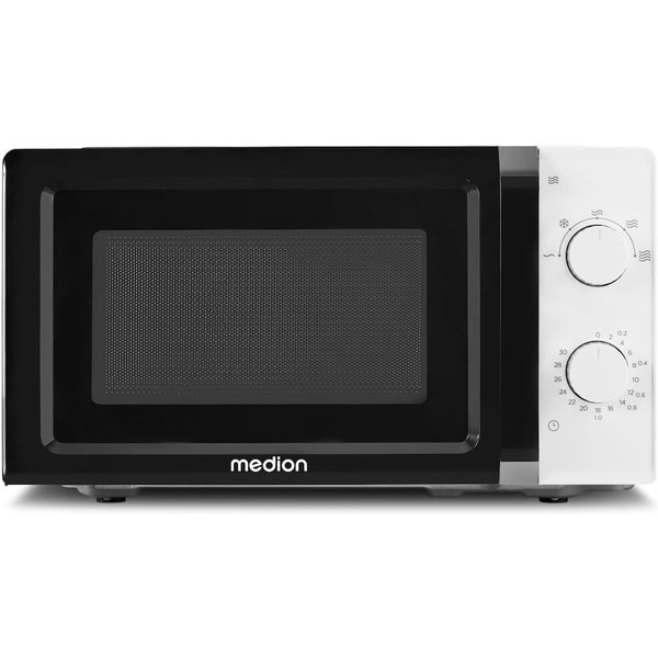 MEDION MD 11475 Countertop Solo microwave 20 L 700 W Black, White -