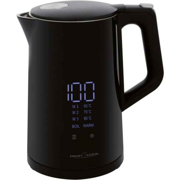 ProfiCook PC-WKS 1243 electric kettle 1.7 L 2200 W Black
