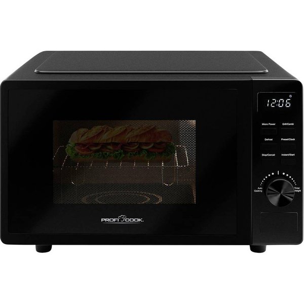 Profi Cook PC-MWG 1278 Mikrovågsugn Svart 700 W Timerfunktion, Grillfunktion