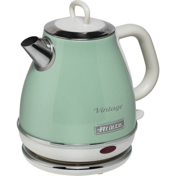 Ariete 2868 Vintage 1 L Design Electric Kettle in Stainless Steel for
