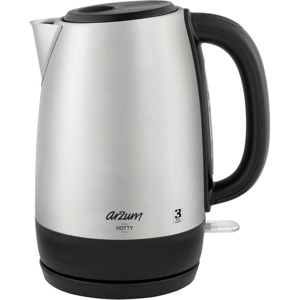 Arzum AR3074 kettle trådløs, overopphetingsbeskyttelse Inox kapasitet