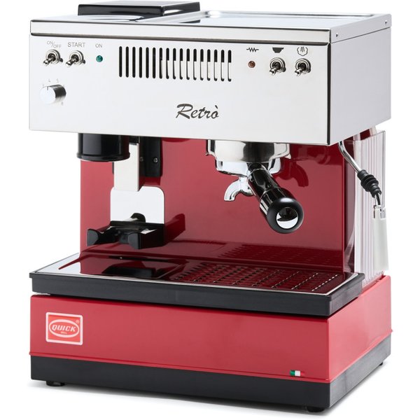 Quick Mill 0835 Retro Rot Siebträger espressomachine