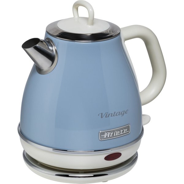 Ariete 2868 Vintage 1 L Design Elektrisk Vannkoker i Rustfritt Stål for