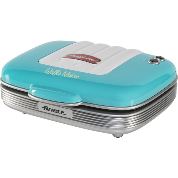 Ariete Waffle Maker, 700 W, Non-Stick Plates, Blue