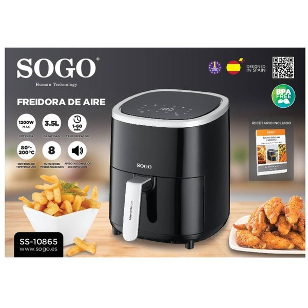 Sogo FRE-SS-10865 fryer Single 3.5 L Stand-alone 1200 W Hot air fryer