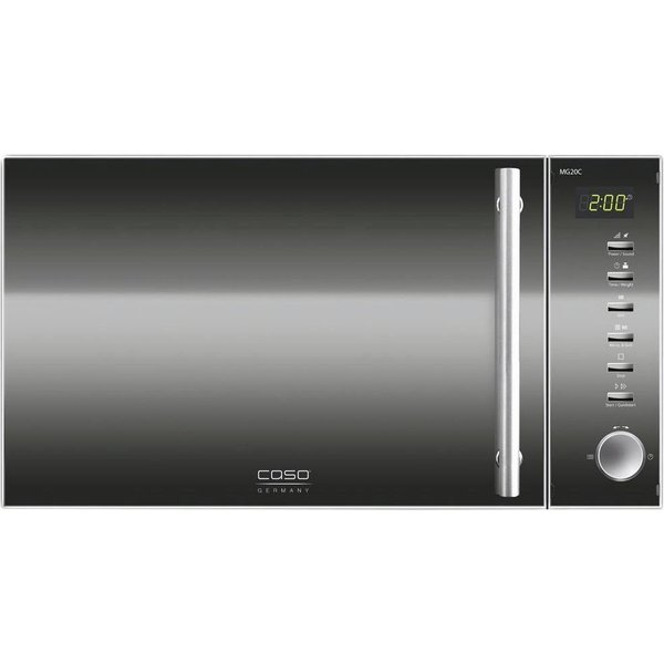 CASO MG20 Ceramic menu 2 in 1 Magnetron RVS, Zwart 800 W Timerfunctie