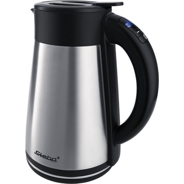 Steba WK 31 THERMO-Wasserkocher schnurlos, Kontrollleuchte silber, schwarz