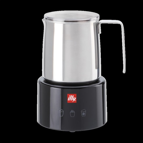 Illy 23760 melkeskummer/varmeapparat Svart, Rustfritt stål