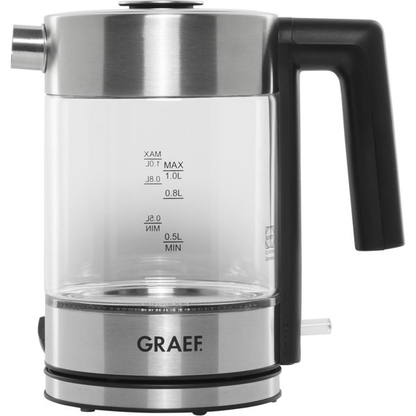Graef WK300 bouilloire électrique 1 L 2000 W Noir, acier inoxydable,