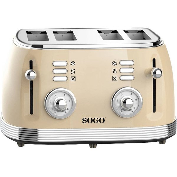 Sogo TOS-SS-5475 brødrister 6 4 skive(r) Beige