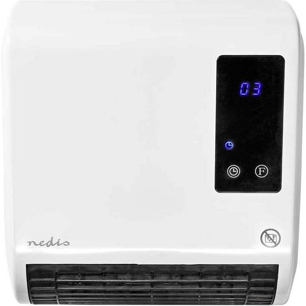 Nedis HTBA20WT Keramische ventilatorkachel 20 m² Wit, Grijs