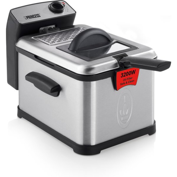 Princess Superior 3200 W Con regolazione manuale della temperatura acciaio inox, Nero