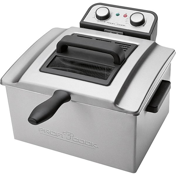 ProfiCook PC-FR 1038 Doppel 5 L Stand-alone 3000 W Fritteuse Silber -