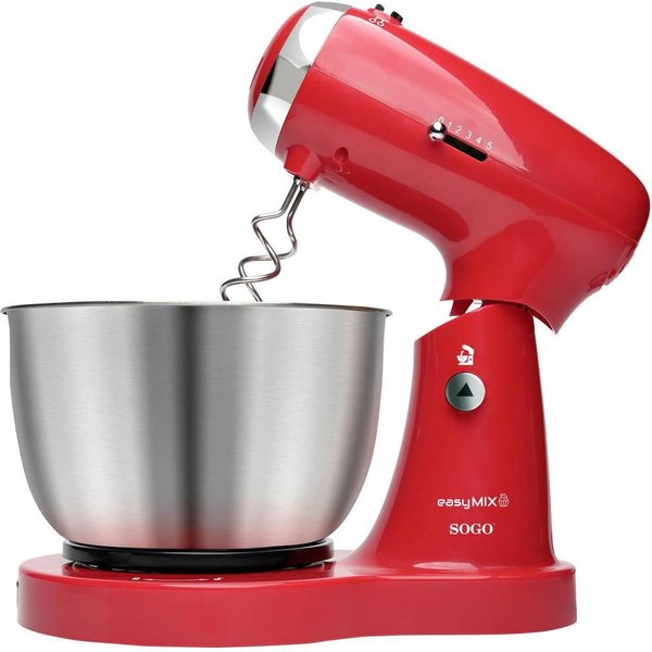 Sogo BAT-SS-14506-R food processor 350 W 3.2 L Red, Stainless steel -
