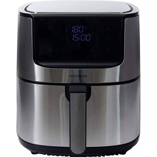 Gastronoma 18290010 Friggitrice ad aria calda 8 l 1800 W Funzione ricircolo aria, Protezione da surriscaldamento Argento, Nero