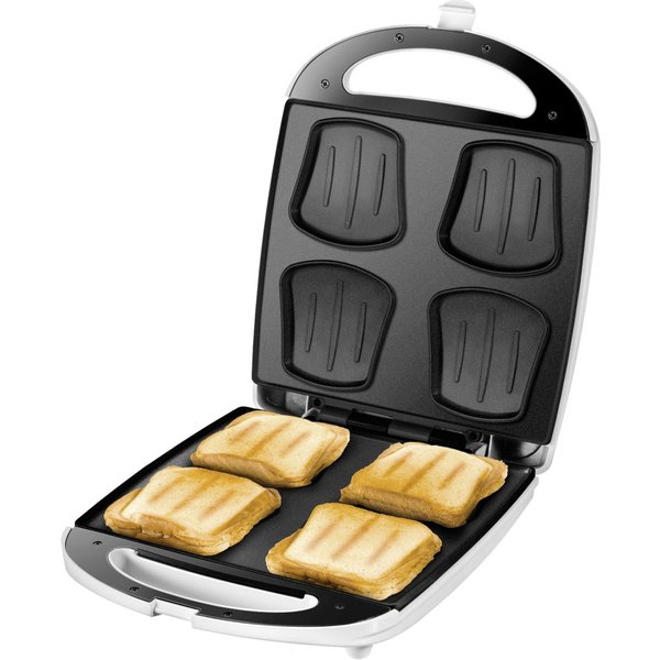 Unold 48480 sandwich maker 1100 W Stainless steel, White