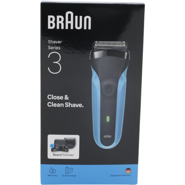 Braun Series 3 310BT Foil shaver Trimmer Black, Blue