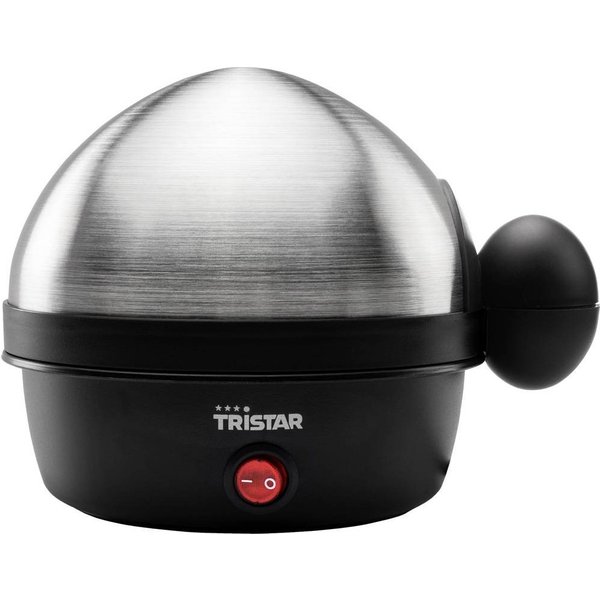 Tristar EK-3076 Eierkoker Met maatbeker, Controlelampje RVS, Zwart