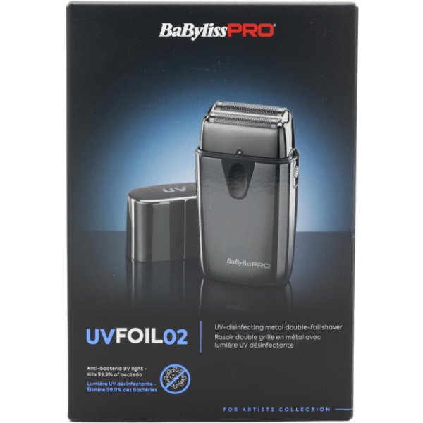 BaByliss FXLFS2E PRO 4Artists UV Double Foil Shaver Elektoshaver, svart