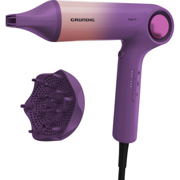 Grundig HD 9480 hair dryer 1600 W Pink, Purple