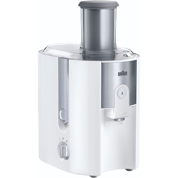 Braun J 500 Extracteur de jus WH 900 W Acier inoxydable, Blanc