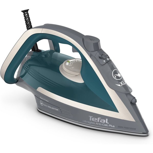 Tefal Ultragliss Anti-Calc Plus FV6842 Steam iron 2800 W Blue, Silver