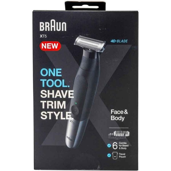 Braun Series X XT5200 Foil shaver Trimmer Black, Metallic
