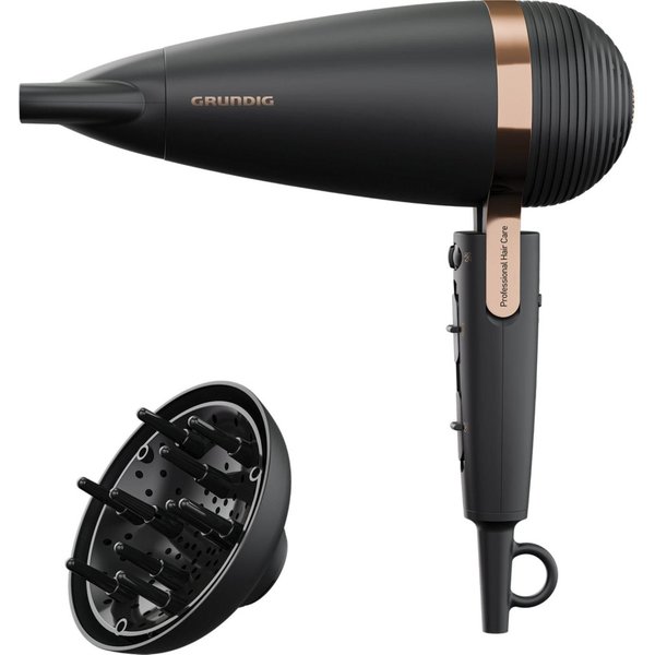 Grundig HD 8080 hårtork 2300 W Svart, Roséguld