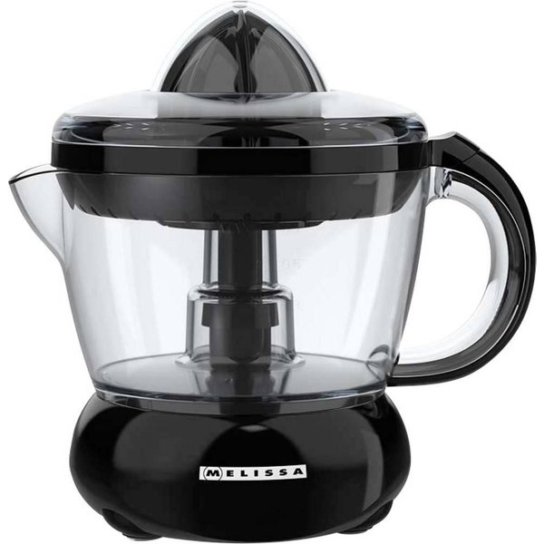 Melissa 16230042 elektrische Zitruspresse 0.7 L 40 W Schwarz, Transparent