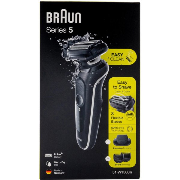 Braun Series 5 51-W1500s Foil shaver Trimmer Black