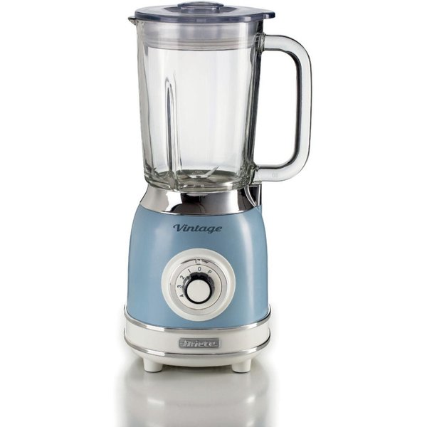Ariete 583, Vintage Blender with 1.5 Liter glass cup, 4 Stainless Steel Blades, 4 Speeds + Pulse, 1000 Watt,
