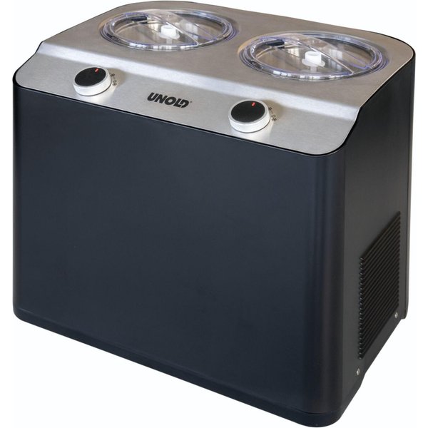 Unold Doppio Compressor iskremmaskin 2.4 L 250 W Svart, satinert stål