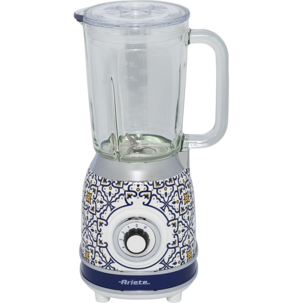 Ariete 583 Capri blender with 1.5 litre glass jug, 4 stainless steel blades, 4 speeds + pulse,1000 Watt